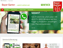 Tablet Screenshot of bayergarten.de